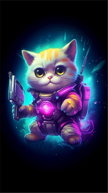 Cute galaxy cats