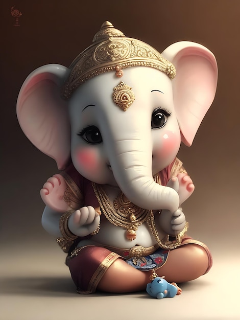 Foto generatore di intelligenza artificiale di ganesha