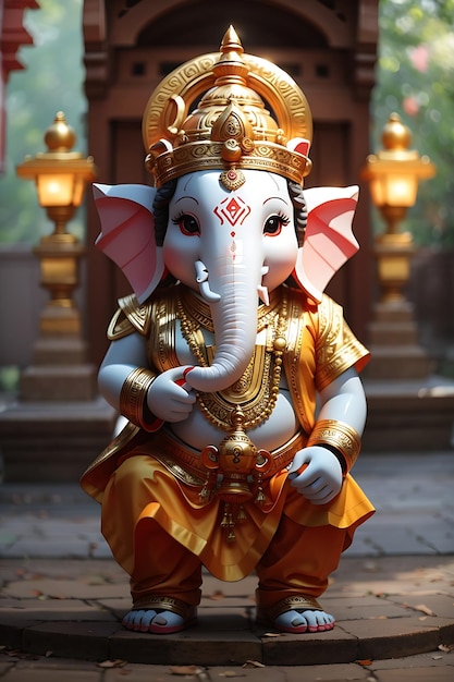 Photo cute ganesha image ai