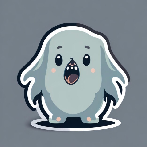 Cute Ghost Sticker 2