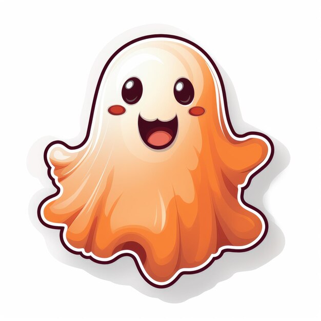 Cute ghost sticker