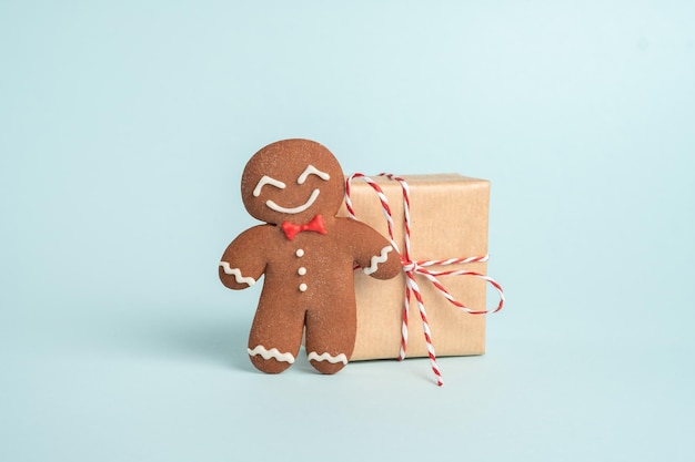 Photo cute gingerbread man