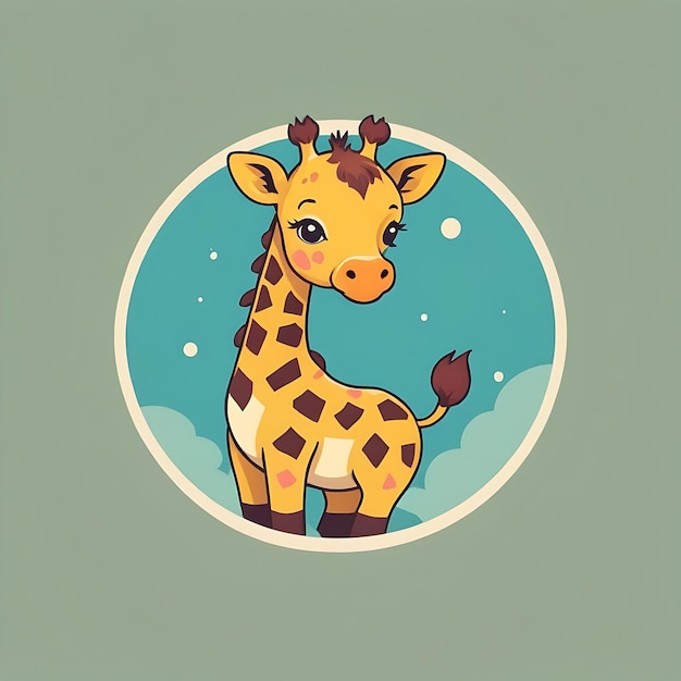 cute giraffe logo