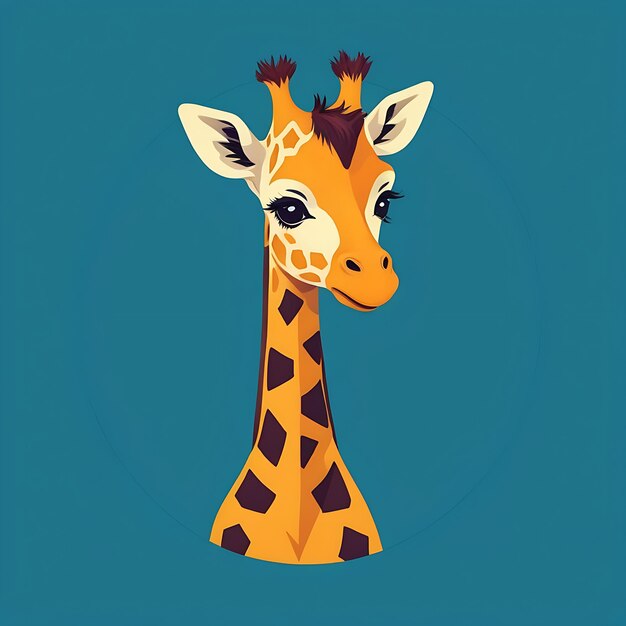 cute giraffe logo