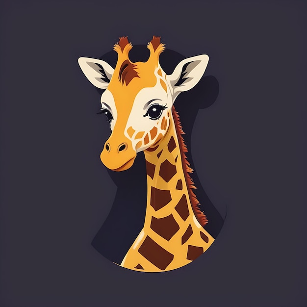 cute giraffe logo