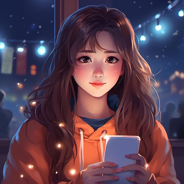 cute girl cartoon