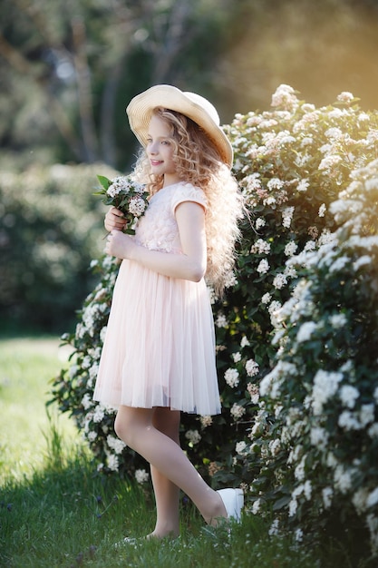 cute girl child outdoor