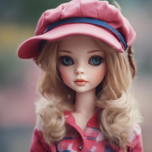 Cute girl doll ai generated