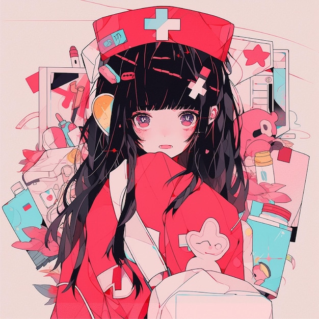 cute girl kawaii illustrations