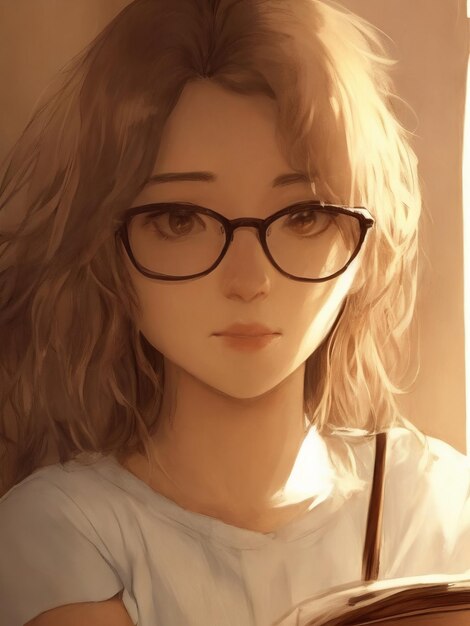 cute girl painting