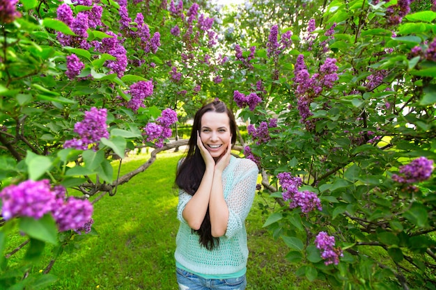 Cute girl in the park