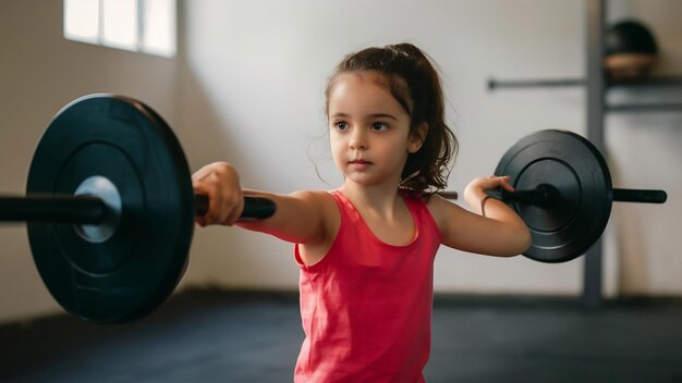 Cute girl training