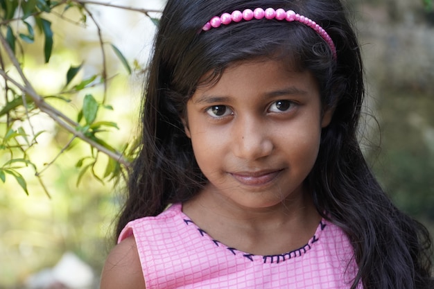 A cute Girl Watching in camera