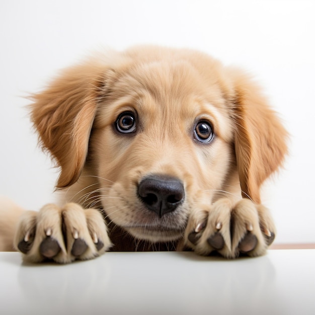 A Cute Golden Retriever Puppy