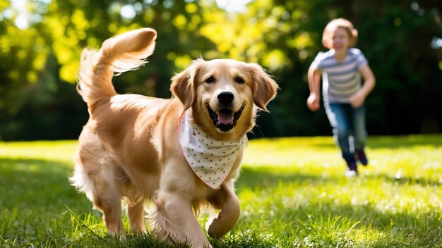 Cute golden retriever