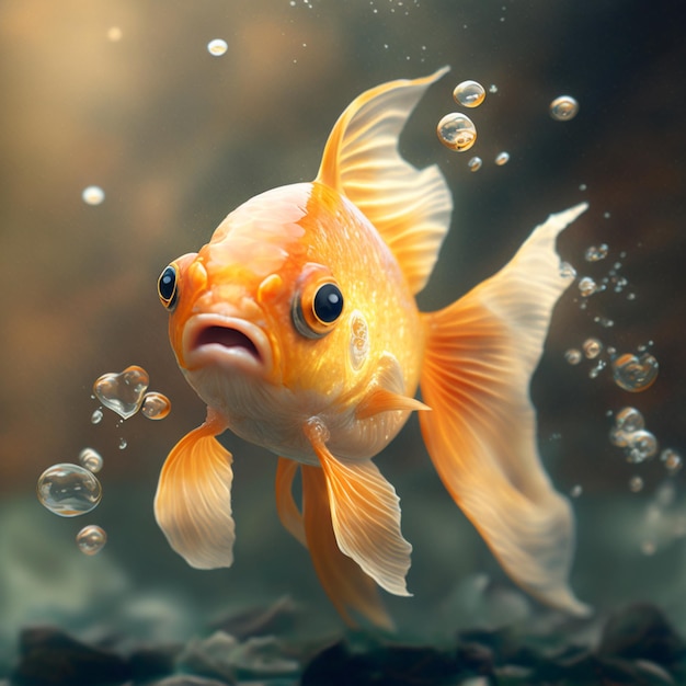 Cute goldfish