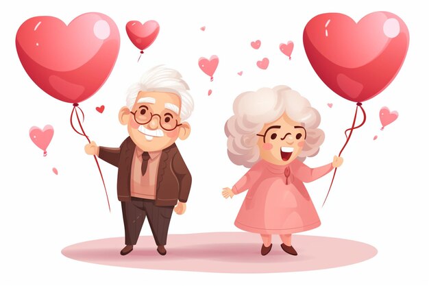 Photo cute grandparents day design with heart