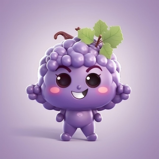 Cute grape character