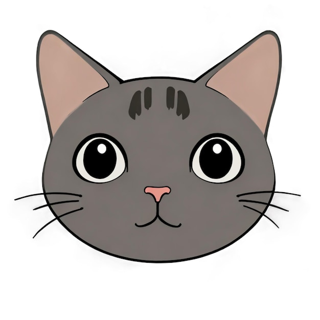 Photo cute grey cat