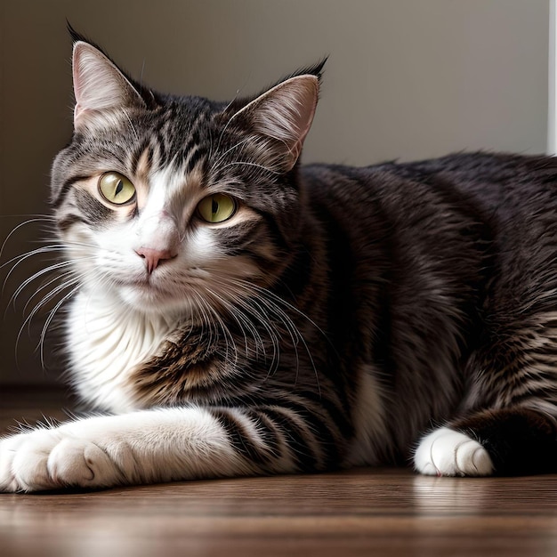 Cute grey cat