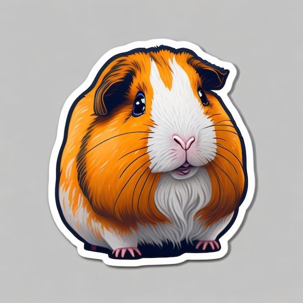 Cute Guinea Pig Sticker 3