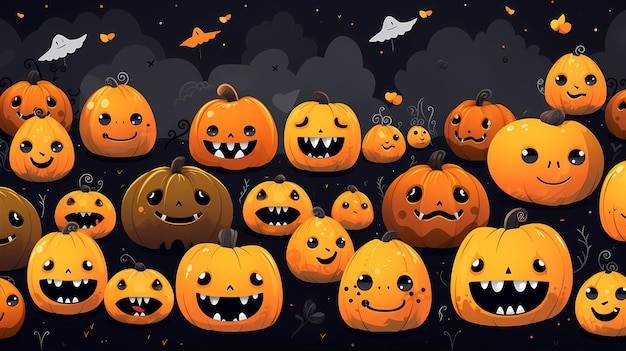 Photo cute halloween background