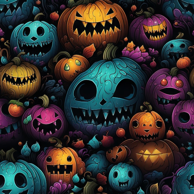 Cute Halloween design pattern