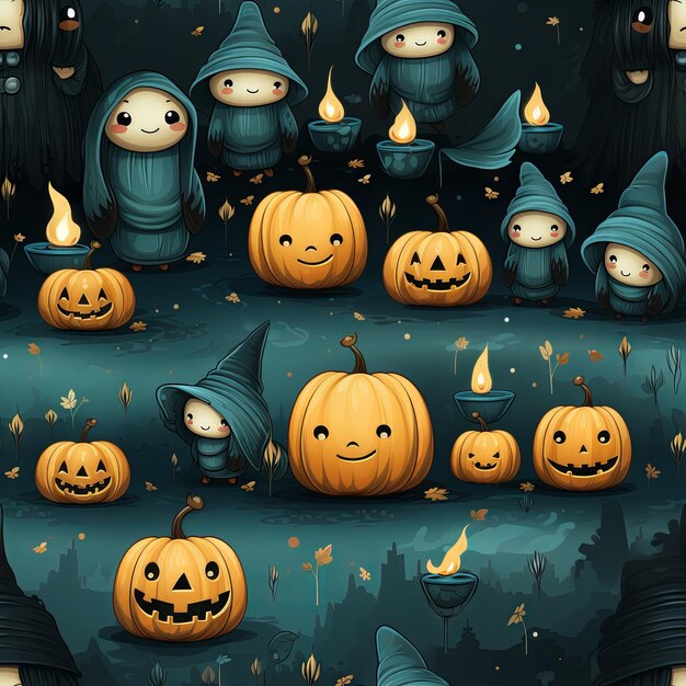 Cute halloween design pattern