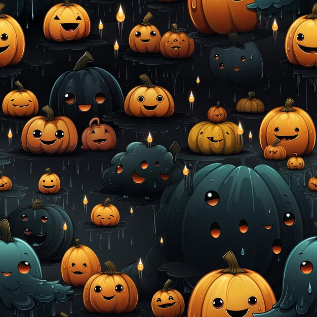 Cute Halloween design pattern