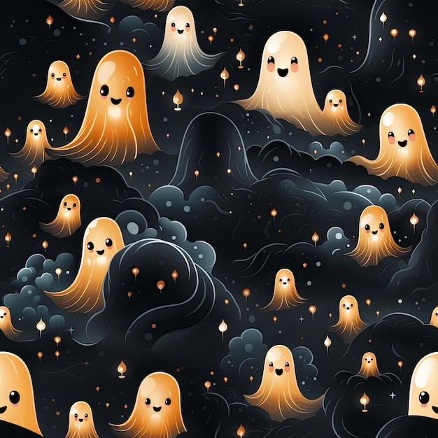 Cute Halloween design pattern