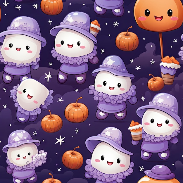 Cute Halloween design pattern