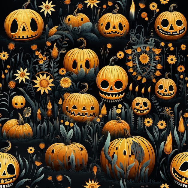 Cute Halloween design pattern