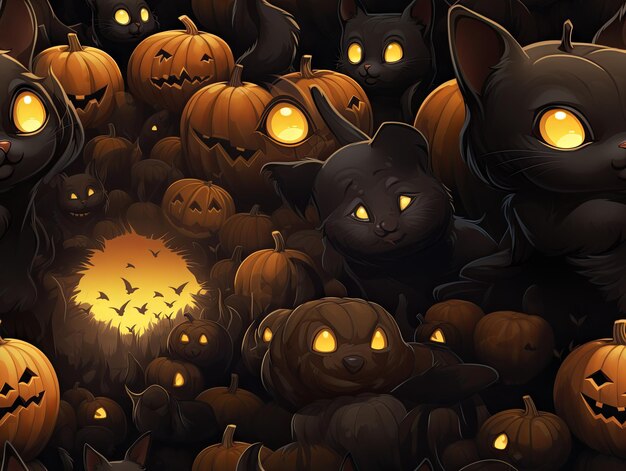 Cute Halloween design pattern