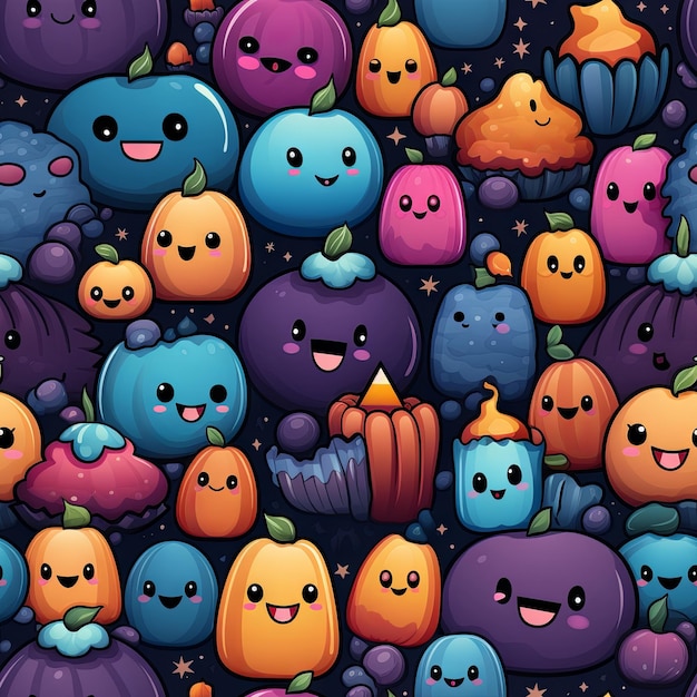 Cute Halloween design pattern