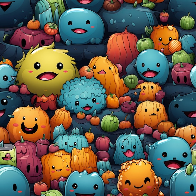 Cute Halloween design pattern