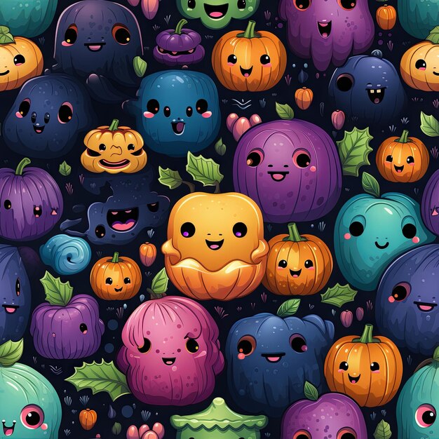 Cute halloween design pattern