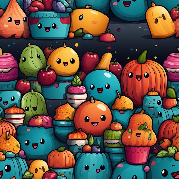 Cute Halloween design pattern