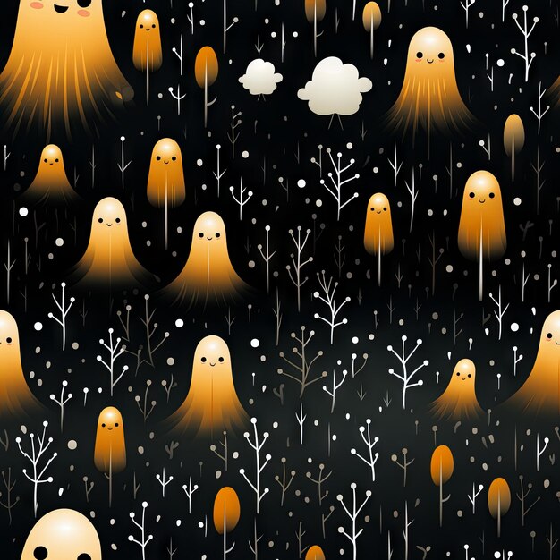 Cute Halloween design pattern