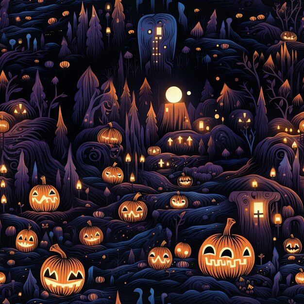 Cute Halloween design pattern