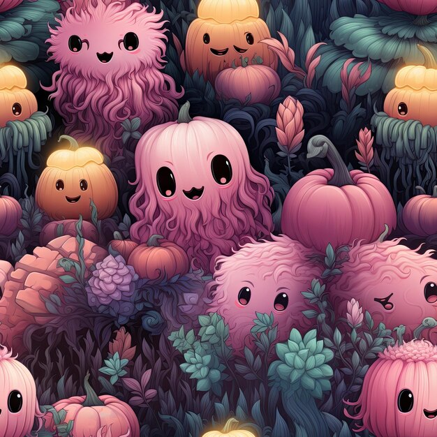 Cute Halloween design pattern