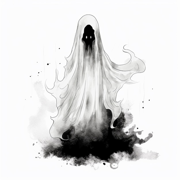 Foto carino disegno di fantasmi di halloween