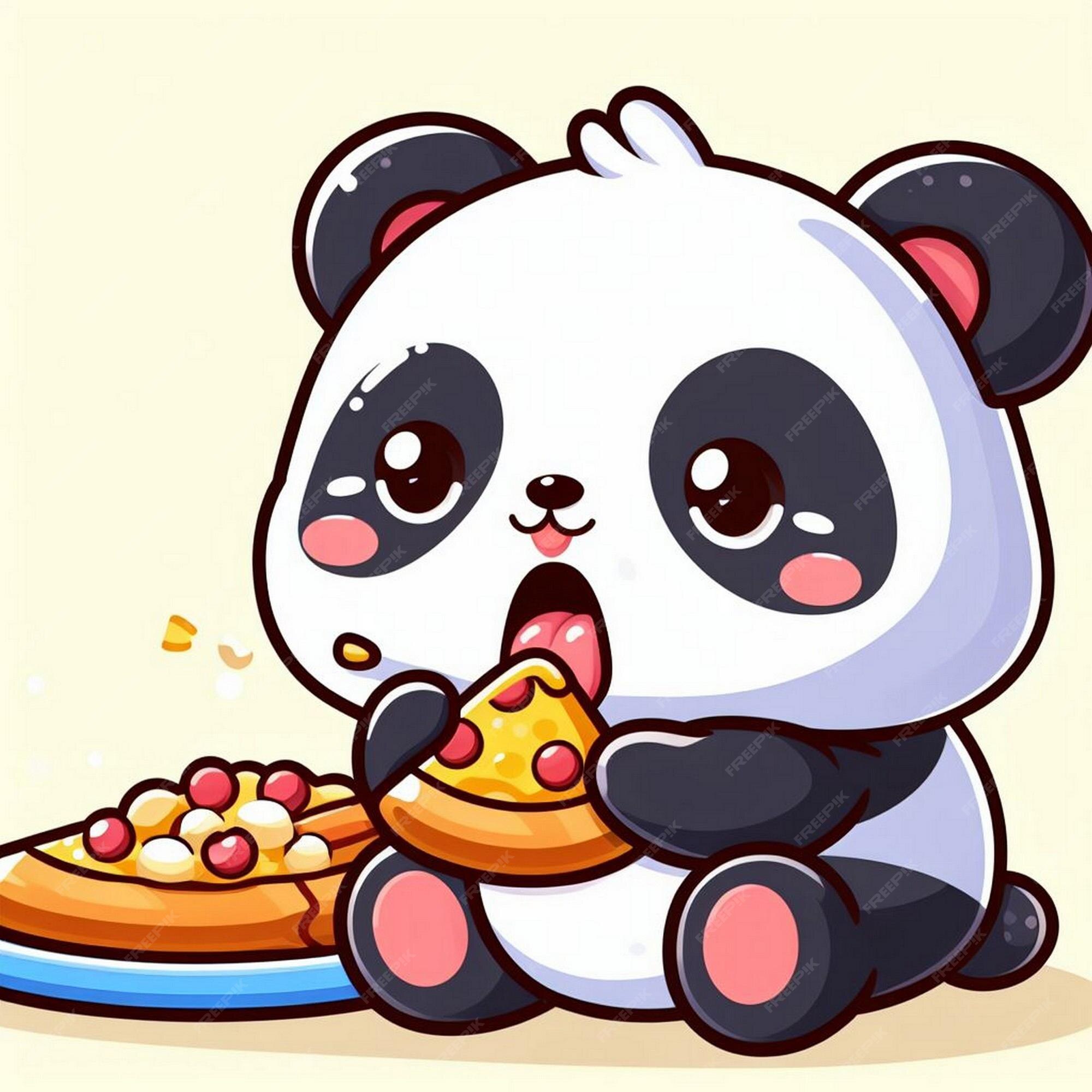 Premium Photo | Cute happy face black white panda bear baby animal