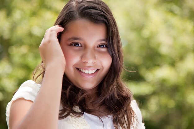 Cute Happy Girl in the Park