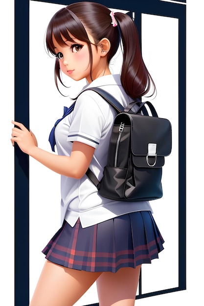 Anime school girl by Izzyloveanddrwpushee on DeviantArt