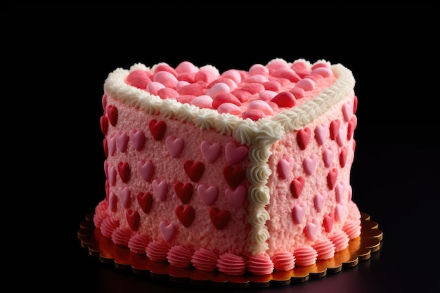 귀여운 심장 케이크 전문 광고 음식 사진