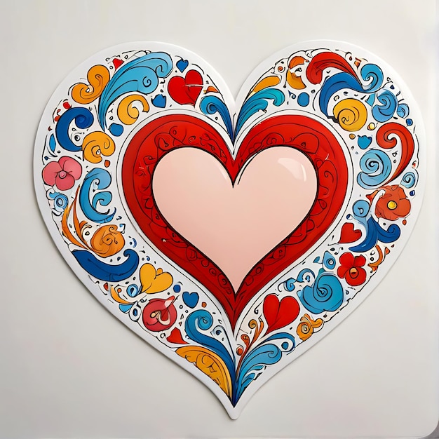 Фото Милые наклейки мультфильмов с сердцем 3d наклейка с сердцем