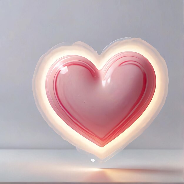 Foto adesivi di cartoni animati 3d con cuore