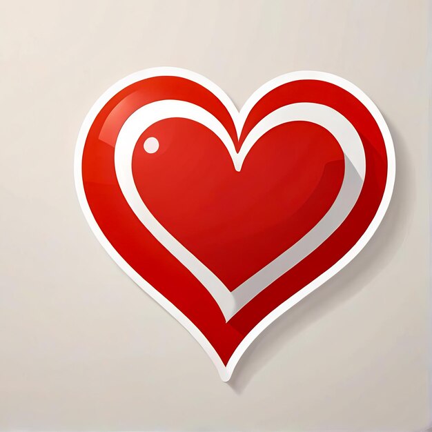 cute heart cartoon stickers 3d sticker with heart