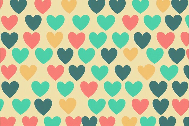 Cute heart pattern background