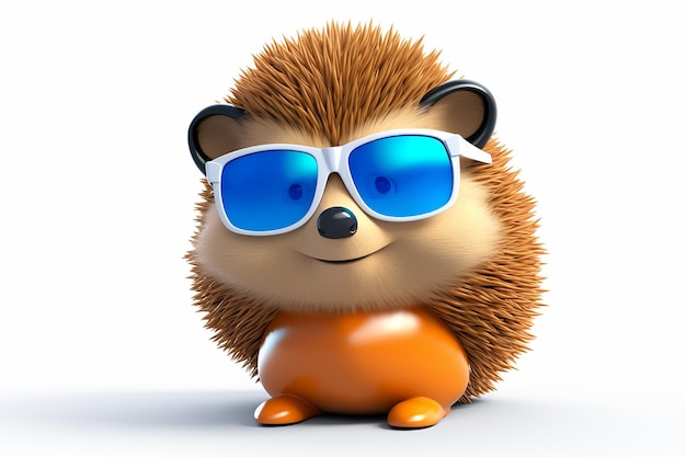 Cute Hedgehog in 3D Animation